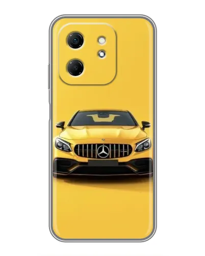 Чехол для Infinix Hot 50i с картинкой «Желтый Mercedes GT»