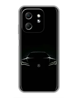 Чохол для Infinix Hot 50i з картинкою «Mercedes — силует авто» Чохол для Infinix Hot 50i з картинкою «Mercedes — силует авто»