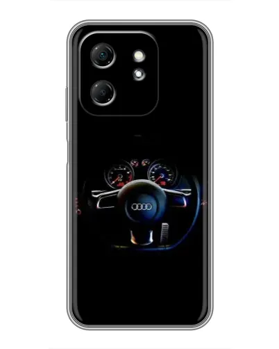 Чехол для Infinix Hot 50i с картинкой «Салон Audi — руль» Чехол для Infinix Hot 50i с картинкой «Салон Audi — руль»
