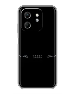 Чехол для Infinix Hot 50i с картинкой «Audi — световой подпись» Чехол для Infinix Hot 50i с картинкой «Audi — световой подпись»
