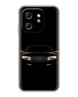 Чехол для Infinix Hot 50i с картинкой «Audi — ночной контур» Чехол для Infinix Hot 50i с картинкой «Audi — ночной контур»