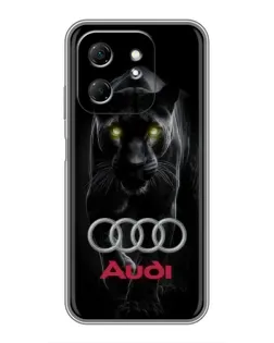Чехол для Infinix Hot 50i с картинкой «Пантера и Audi» Чехол для Infinix Hot 50i с картинкой «Пантера и Audi»