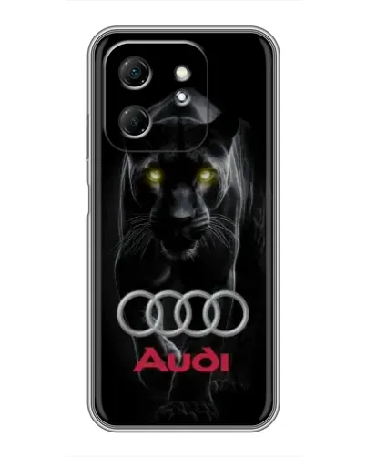 Чехол для Infinix Hot 50i с картинкой «Пантера и Audi» Чехол для Infinix Hot 50i с картинкой «Пантера и Audi»