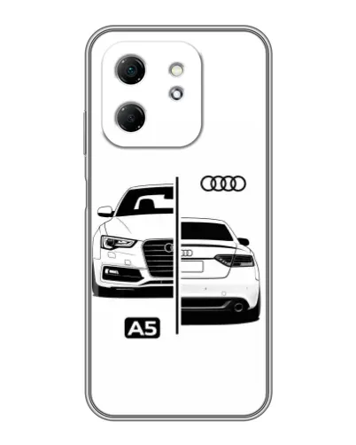 Чехол для Infinix Hot 50i с картинкой «Audi — контрастный дизайн» Чехол для Infinix Hot 50i с картинкой «Audi — контрастный дизайн»