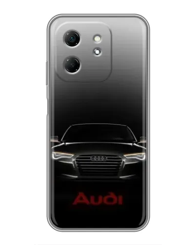 Чехол для Infinix Hot 50i с картинкой «Audi — градиентный контур» Чехол для Infinix Hot 50i с картинкой «Audi — градиентный контур»
