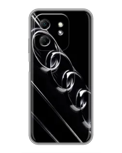 Чехол для Infinix Hot 50i с картинкой «Audi — абстрактные кольца» Чехол для Infinix Hot 50i с картинкой «Audi — абстрактные кольца»