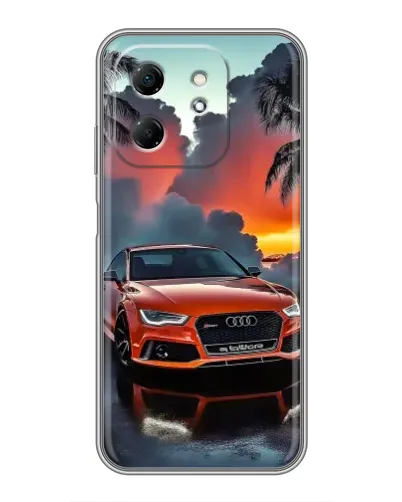 Чехол для Infinix Hot 50i с картинкой «Audi — закат» Чехол для Infinix Hot 50i с картинкой «Audi — закат»