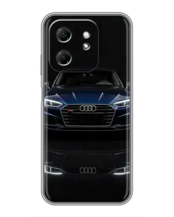 Чехол для Infinix Hot 50i с картинкой «Audi — ночное отражение» Чехол для Infinix Hot 50i с картинкой «Audi — ночное отражение»