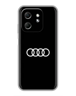 Чехол для Infinix Hot 50i с картинкой «Audi White Logo» Чехол для Infinix Hot 50i с картинкой «Audi White Logo»
