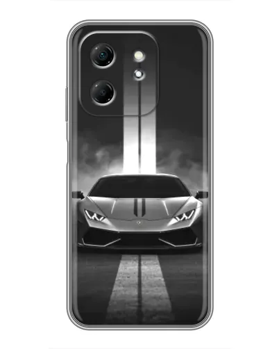 Чехол для Infinix Hot 50i с картинкой «Lamborghini симметрия дорог» Чехол для Infinix Hot 50i с картинкой «Lamborghini симметрия дорог»