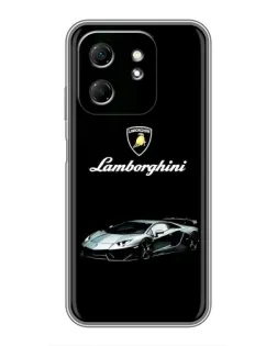 Чехол для Infinix Hot 50i с картинкой «Логотип Lamborghini классика»