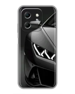 Чехол для Infinix Hot 50i с картинкой «Lamborghini фары детализация»