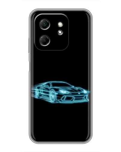 Чехол для Infinix Hot 50i с картинкой «Неоновый контур Lamborghini» Чехол для Infinix Hot 50i с картинкой «Неоновый контур Lamborghini»
