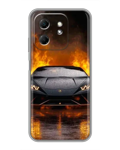 Чехол для Infinix Hot 50i с картинкой «Lamborghini в огне» Чехол для Infinix Hot 50i с картинкой «Lamborghini в огне»