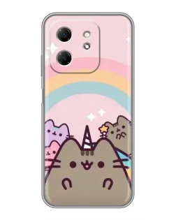 Чехол для Infinix Hot 50i с картинкой «Единорог Pusheen» Чехол для Infinix Hot 50i с картинкой «Единорог Pusheen»