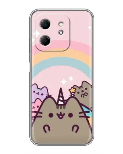 Чехол для Infinix Hot 50i с картинкой «Единорог Pusheen» Чехол для Infinix Hot 50i с картинкой «Единорог Pusheen»