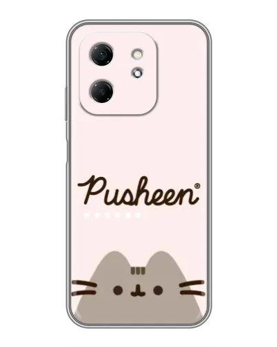 Чехол для Infinix Hot 50i с картинкой «Pusheen логотип» Чехол для Infinix Hot 50i с картинкой «Pusheen логотип»