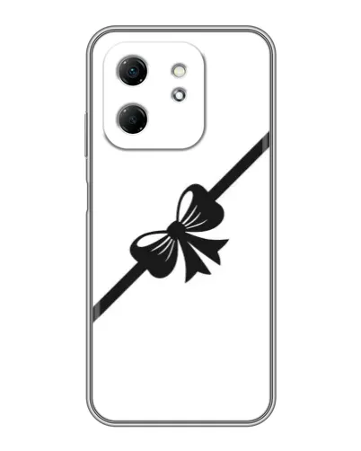 Чехол для Infinix Hot 50i с картинкой «Диагональный бант»