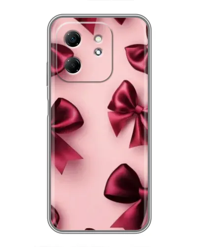 Чехол для Infinix Hot 50i с картинкой «Бордовый атлас»