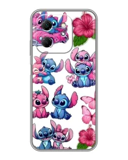 Чехол для Infinix Hot 50i с картинкой «Стикеры Stitch и Angel»
