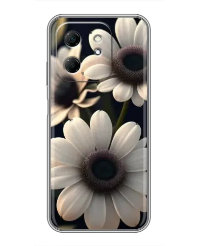 Чехол для Infinix Hot 50i с картинкой «Белые маргаритки макро»