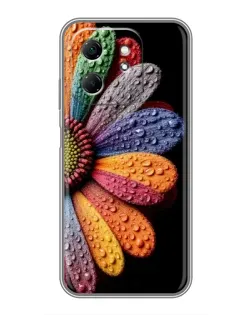 Чехол для Infinix Hot 50i с картинкой «Радужный цветок»