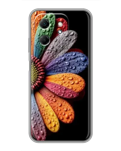 Чехол для Infinix Hot 50i с картинкой «Радужный цветок»