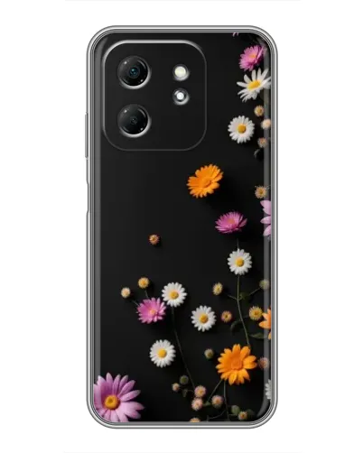 Чехол для Infinix Hot 50i с картинкой «Цветочная композиция»