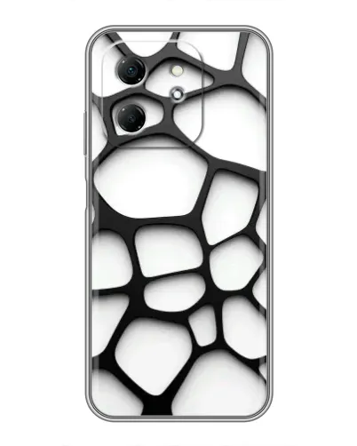 Чехол для Infinix Hot 50i с картинкой «Белая объемная сетка» Чехол для Infinix Hot 50i с картинкой «Белая объемная сетка»