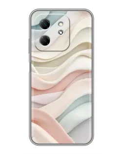 Чехол для Infinix Hot 50i с картинкой «Пастельные нежные волны»