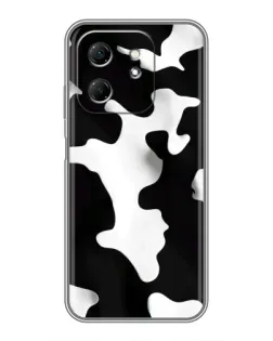 Чехол для Infinix Hot 50i с картинкой «Черно-белое пятно»