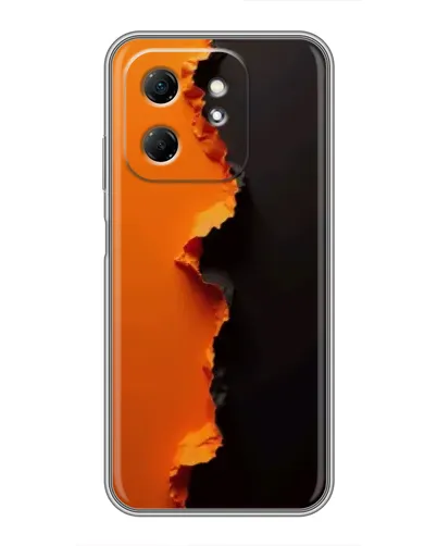 Чехол для Infinix Hot 50i с картинкой «Оранжевый разлом» Чехол для Infinix Hot 50i с картинкой «Оранжевый разлом»