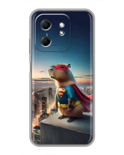 Чехол для Infinix Hot 50i с картинкой «Капи-мен супергерой» Чехол для Infinix Hot 50i с картинкой «Капи-мен супергерой»
