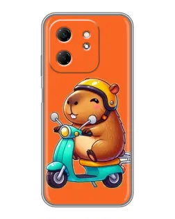 Чехол для Infinix Hot 50i с картинкой «Капибара на скутере» Чехол для Infinix Hot 50i с картинкой «Капибара на скутере»