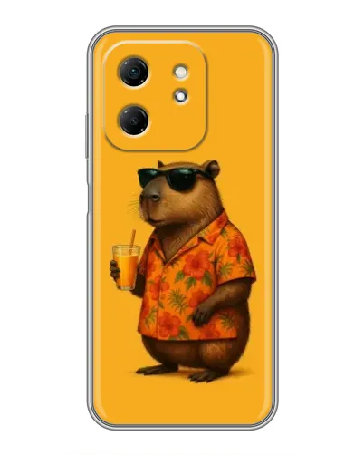 Чехол для Infinix Hot 50i с картинкой «Капибара на отдыхе» Чехол для Infinix Hot 50i с картинкой «Капибара на отдыхе»