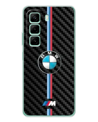 Чехол для Infinix Hot 60 5G Plus с картинкой «Эмблема BMW и карбон»