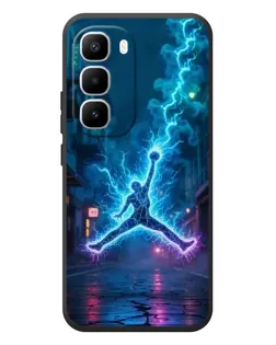 Чехол для Infinix Hot 60 Pro Plus с картинкой «Jordan Gold Jumpman»