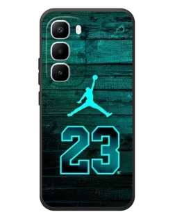 Чехол для Infinix Hot 60 Pro Plus с картинкой «Jordan Cyan 23»