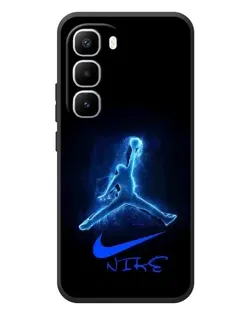 Чехол для Infinix Hot 60 Pro Plus с картинкой «Jordan Neon Blue»