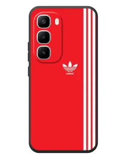 Чехол для Infinix Hot 60 Pro Plus с картинкой «Красный минимализм Adidas»