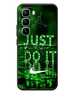 Чехол для Infinix Hot 60 Pro Plus с картинкой «Зеленый неоновый Nike»