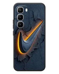 Чехол для Infinix Hot 60 Pro Plus с картинкой «Объемный логотип Найк»