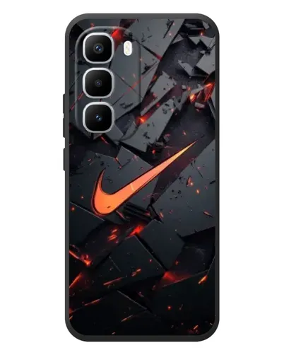Чехол для Infinix Hot 60 Pro Plus с картинкой «Nike — эффект разломов» Чехол для Infinix Hot 60 Pro Plus с картинкой «Nike — эффект разломов»