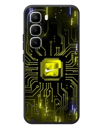 Чехол для Infinix Hot 60 Pro Plus с картинкой «Nike — золотая искра» Чехол для Infinix Hot 60 Pro Plus с картинкой «Nike — золотая искра»