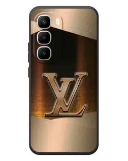 Чехол для Infinix Hot 60 Pro Plus с картинкой «LV — золотое сияние»