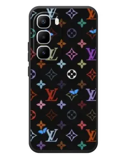 Чехол для Infinix Hot 60 Pro Plus с картинкой «Цветная монограмма LV»