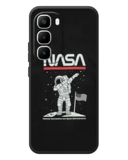 Чохол для Infinix Hot 60 Pro Plus з картинкою «NASA — крокуємо по Місяцю» Чохол для Infinix Hot 60 Pro Plus з картинкою «NASA — крокуємо по Місяцю»