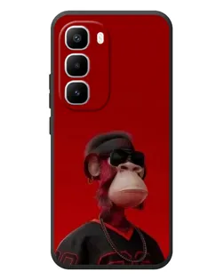 Чехол для Infinix Hot 60 Pro Plus с картинкой «Bored Ape в красном» Чехол для Infinix Hot 60 Pro Plus с картинкой «Bored Ape в красном»