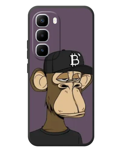 Чехол для Infinix Hot 60 Pro Plus с картинкой «Bored Ape в кепке»