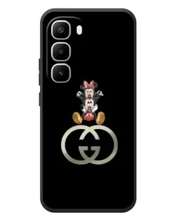 Чехол для Infinix Hot 60 Pro Plus с картинкой «Минни Маус на лого»